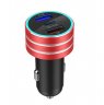 Wholesale Fast Car Charger red 3.1A Dual USB Vehicle Charger TYPE-C Charge Interface