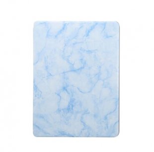 Wholesale Cover Marbling Pattern PU Leather Pen Loops Anti-fall Anti-scrach Anti-slip Protect Shell Tri-fold Tablet Case blue For iPad Pro 10.2 2019 Tablet