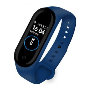 Wholesale Blood Pressure Wristband Walk Step Counter Cable charge-blue M4 Smart Band Sport Fitness Pedometer Bracelet