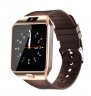 Wholesale for Android & iOS Devices Golden Fashion Bluetooth Smart Watch with SIM and Memory Card Support