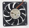 Wholesale EVERFLOW 7010 R127010DM 12V 0.25A 3Wire with LED Fan,Computer Case Fan,Cooling Fan