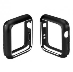 Wholesale Magnetic Metal Bumper Case 38 40 42 44mm black_38mm For Apple Watch iWatch Series 4/3/2/1