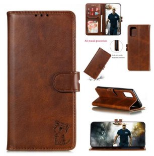 Wholesale Mobile Phone Cover PU Leather Front Buckle Smart Shell Anti-fall Phone Case 6 brown For HUAWEI P40 Pro