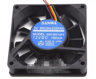 Wholesale cooling fan SANWA 8020 SDC8012H : 12V 0.18A 3wires