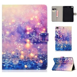 Wholesale Frront Snap Color Painted Smart Stay PU Cover Purple quicksand For iPad mini 1/2/3/4/5 Laptop Protective Case