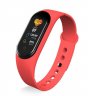 Wholesale Blood Pressure Oxygen Monitoring Call Reminder Fitness Bracelet red M5 Smart Sports Bracelet Band Sport Watch Vzheart Rate