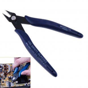 Wholesale Carbon Steel Diagonal Pliers with Blue Rubber Handle for Electrical Wire Cable Cutters