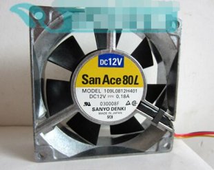 Wholesale Sanyo 109L0812H401 12V 0.18A 3wires Cooling Fan