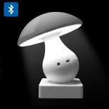 Mushroom Touch Lamp Speaker - Bluetooth 2.1, 600mAh Battery, 1200mcd LED Lamp, Micro SD Card Support