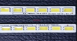 Samsung 2011SGS43 7030 54 L rev1.0 2011SGS43 7030 54 R rev1.0 LJ64-03317A LED Light Strips for LTA430HN01 - 2 Strips