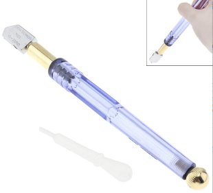 Wholesale 10-25mm Diamond Glass Cutter Bundle Roller Pencil Oil Feed Carbide Tip Glass Ceramic Cutting Tool