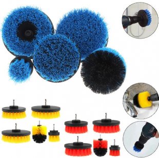 Wholesale 5pcs/set 2" 3.5" 4" 5" Power Scrubber Brush for Cleaning Bathroom Carpet Tile Sink Plastic Mechanical Tool Brush