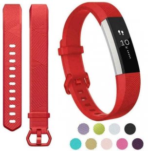 Wholesale For Fitbit Alta/Alta HR Band Secure Strap Wristband Buckle Bracelet red_S