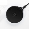 Abctay Thin Wireless Charging Pad with USB Cable for Mobile Phone black