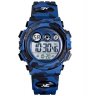 Wholesale For Outdoor Sports Multi-function Electronic Watch Dark blue camouflage Fashion Wristwatch Electronic Children Watch