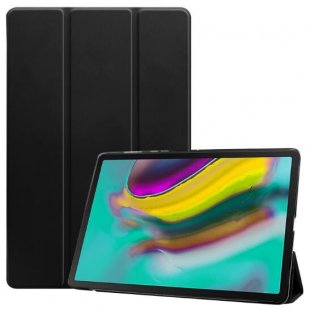 Abctay Ultra-thin PU Leather Bracket Tri-fold Protective Case with Sleep Function black For Samsung Tab S5E 10.5 T720