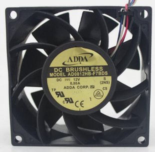 Wholesale ADDA 8038 AD0812HB-F7BDS 12V 0.8A 4Wire DC Brushless Fan,Cooling Fan