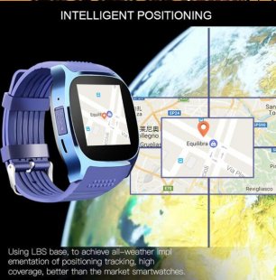 Wholesale SIM Card Watch blue SIMU Sports Timing Watch Smart Bluetooth Electronic Watch