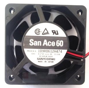 Wholesale SANYO 6025 12V 0.11A 109R0612H474 DC Brushless Fan,Cooling Fan