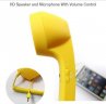 Wholesale 3.5mm Universal Phone Telephone Radiation-proof Receivers Cellphone Handset Classic Headphone MIC Microphone