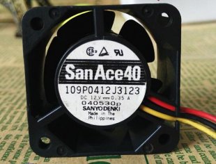 Wholesale SANYO 4028 109P0412J3123 12V 0.35A Cooling Fan