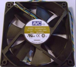 Wholesale AVC 12025 DA12025B12U : 12V 1.05A 4wires cooling fan