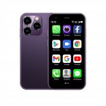 3.0 inch Xs15 Mini Smartphone 2GB RAM 16GB ROM Android 8.1 Dual Sim Dual Standby Wifi GPS Mini Cellphone Purple