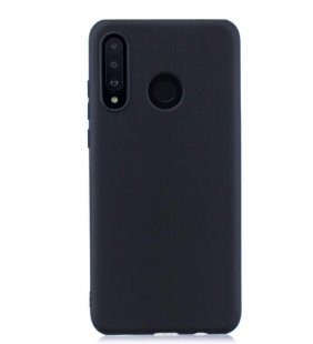 Wholesale LITE/NOVA 4E Lovely Candy Color Matte TPU Anti-scratch Non-slip Protective Cover Back Case black For HUAWEI P30