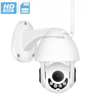 Wholesale 1080P UK Plug Mini Dome Shaped Camera Outdoor Waterproof Dustproof Wireless PTZ Network CMOS Camera 4x zoom