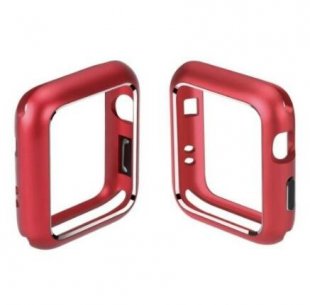 Wholesale Magnetic Metal Bumper Case 38 40 42 44mm red_42mm For Apple Watch iWatch Series 4/3/2/1