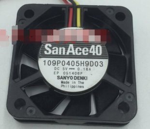 Wholesale Cooling Fan Sanyo 109P0405H9D03 5V 0.16A 3wires