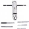 Wholesale 6pcs/set Adjustable Multifunction Tap & Die T-type Screw Thread Taps Reamer with M3 / M4 / M5 / M6 / M8 Taps for Machine Hand Use