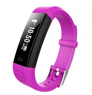 Wholesale Fitness Tracker Sport Wristband purple ZY68 Smart Bracelet Bluetooth IP67 Waterproof Heart Rate Sleep Monitoring Pedometer