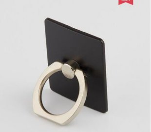 Wholesale Portable Universal Metal Finger Ring Phone Holder - 360° Rotating Bracket for iPhone Samsung, Black