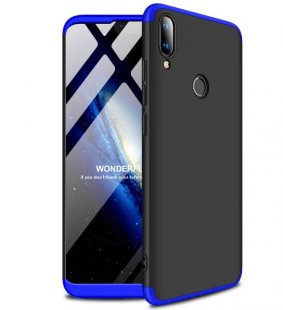 Abctay Ultra Slim PC Back Cover Non-slip Shockproof 360 Degree Full Protective Case Blue black blue_HUAWEI Y9 2019 for HUAWEI Y9 2019