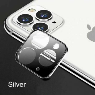 Wholesale Full Cover Tempered Glass Camera Lens Screen Protector Silver Phone Screen Film For iPhone 11/11 Pro/11 Pro Max