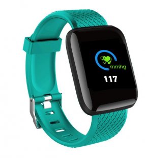 Wholesale Fitness Tracker Bracelet green Bluetooth Heart Rate Blood Pressure Smart Watch