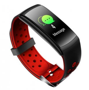 Wholesale Waterproof Bluetooth Watch Wristband Fitness Tracker red Smart Bracelet Heart Rate Blood Pressure