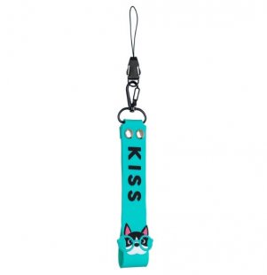 Wholesale Mobile Phone Hanging Rope Random Color Light blue Fashion Silicone Detachable Lanyard Cute