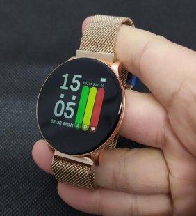 Wholesale Fitness Sports Tracker Heart Rate Monitor Smartwatch Android Women Men's Watches Smart Bracelet Gold Steel W8 Smart Watch Ladies Weather Forecast