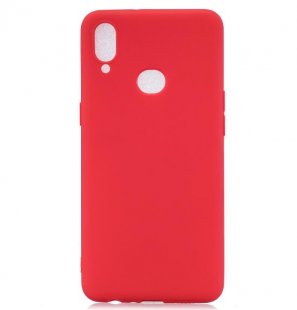 Wholesale Shockproof TPU Back Cover Soft Candy Color Frosted Surface Mobile Phone Case red For Samsung A10S A20S