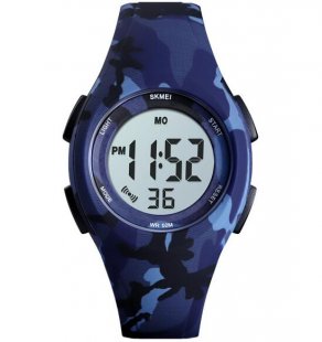 Wholesale Electronic Children's Watch Blue camouflage Boys Girls Watch Fashion Luminous Waterproof