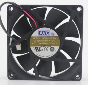 Wholesale AVC 8015 DS08015B12M 12V 0.48A 32.1CFM 2Wire Ball Bearing Fan,Cooling Fan