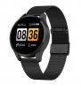 Wholesale Fashion Fitness Bracelet Black dial black steel strap Q9 Men Smart Watch Waterproof Message Call Reminder Smartwatch Heart Rate Monitor