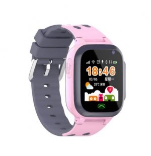 Wholesale 2G GSM Network Wrist Bracelet Pin Buckled Alarm Clock 1.44inch Sport Screen pink Q16B Children Smart Watch