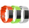 Wholesale for Fitbit Charge 2 Band Silicone Strap Orange + Grey + Green 3pcs/set Replacement Wristband