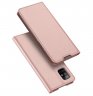 Wholesale Leather Mobile Phone Cover Magnetic Protective Case Bracket with Cards Slot Rose gold DUX DUCIS For Samsung A71 5G