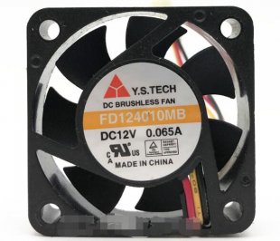 Wholesale Y.S.TECH 4010 FD124010MB 12V 0.065A 3Wire Cooling Fan