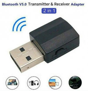 Wholesale for TV PC Car black Audio Transmitter Receiver Bluetooth 5.0 USB Dongle Stereo Adapter