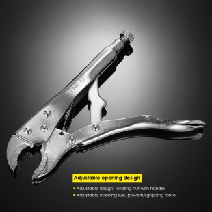 wholesale TNI-U 10\'\' multitool hand tools Original Curved Jaw Circle Vise Grip Locking Pliers with Wire Cutter High quality cutting pliers